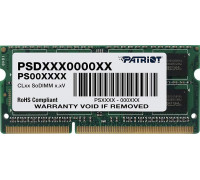 Patriot Signature, SODIMM, DDR3, 8 GB, 1600 MHz, CL11 (PSD38G16002S)