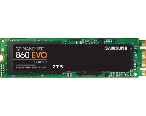 SSD Samsung 860 EVO 2TB M.2 2280 SATA III (MZ-N6E2T0BW)