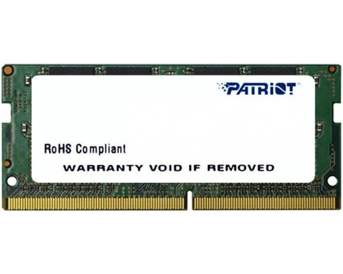 Patriot Signature, SODIMM, DDR4, 4 GB, 2400 MHz, CL17 (PSD44G240081S)