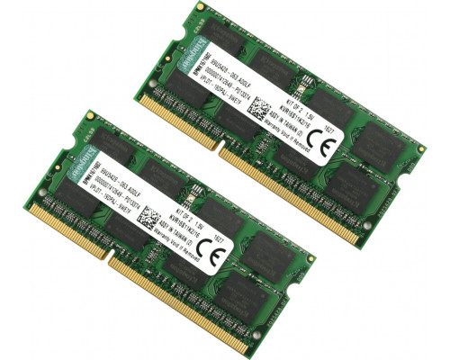 Kingston ValueRAM, SODIMM, DDR3, 16 GB, 1600 MHz, CL11 (KVR16S11K2/16)