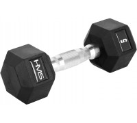 HMS ‎‎Hantel Hex Pro rubberized 1 x 5 kg