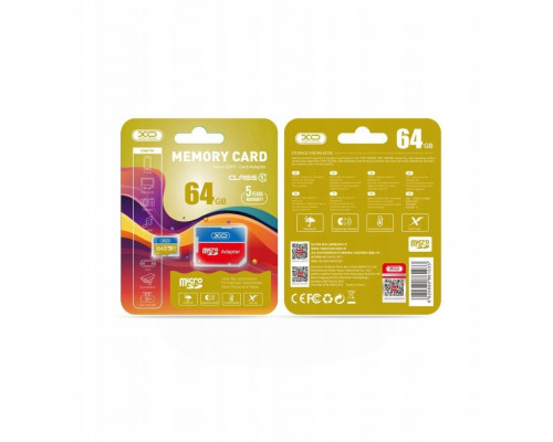 SD  PNY XO microSDXC 64GB Klasa 10 (GSM192634)