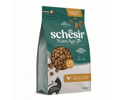 Schesir Animal Monoprotein Formula Nutriage 7+ chicken 1,5 kg worek