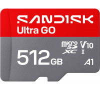 SD  SanDisk Ultra GO MicroSDXC 512 GB Class 10 UHS-I/U1 A1 V10 (SDSQUGN-512G-GN6MN)