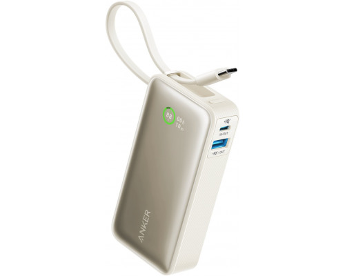 Anker Nano - 10000 mAh - 30 Watt - 3 A - 2 Ausgabeanschlussstellen (USB-C, USB) - Shell White