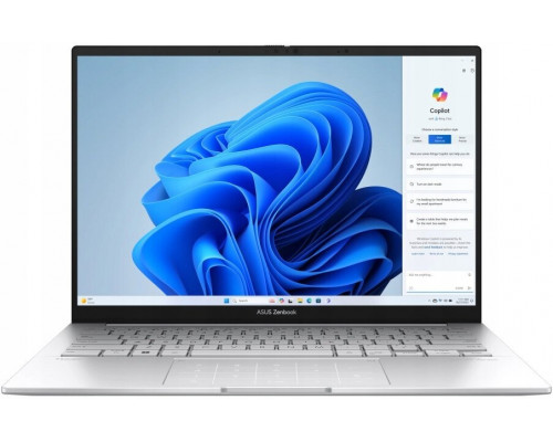 Laptop Asus ZenBook 14 OLED UX3405CA-SU1500W / 14" / Ultra 9 285H / 16GB / 512GB / W11H Silver (90NB14W4-M026K0)