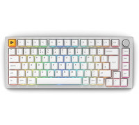 Glorious GMMK Pro  klawiatura, 75% - Pre-built, ISO UK-Layout - White (GLO-GMMK-P75-FOX-ISO-W-UK)