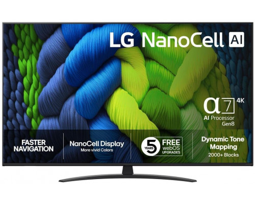 LG 65NANO82A6B NanoCell 65'' 4K Ultra HD WebOS 25