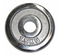 Kubisport Plate ciężar ciężarek load chrome plated Solidne 1,5kg -25mm (Kub_05-CWCH1/5K-25)