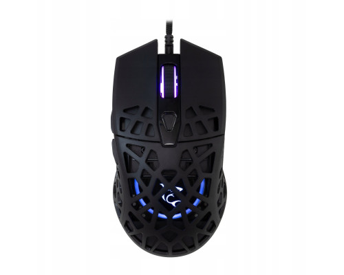 White Shark Myszka gamingowa Caradoc czarna RGB 7200 dpi (CARADOC-B)