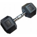 Kubisport Hantla jednoręczna sześciokątna gumowana ciężarek solidny 12,5 kg (Kub_05-CB12/5HEX)