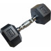 Kubisport Hantla Jednoręczna Sześciokątna Gumowana Ciężarek Solidny 5 kg (Kub_05-CB5HEX)