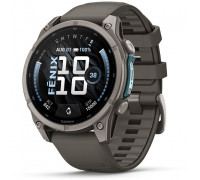 Smartwatch Garmin Fēnix® 9 – 47mm Tytan z kamienno-Graym silikonowym paskiem (010-04762-01)