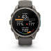 Smartwatch Garmin Fēnix® 9 – 47mm Tytan z kamienno-Graym silikonowym paskiem (010-04762-01)