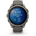 Smartwatch Garmin Fēnix® 9 – 47mm Tytan z kamienno-Graym silikonowym paskiem (010-04762-01)