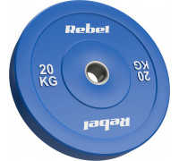 Rebel olympic rubberized Bumper, seria Beast, 20kg, otwór 51 mm, Active (RBA-2145-20)
