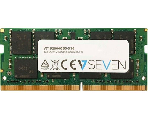 V7 SODIMM, DDR4, 4 GB, 2400 MHz, CL17 (V7192004GBS-X16)