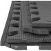 One Fitness Aizsargsegums MP10 122 cm x 122 cm x 1 cm melns