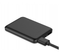 Platinet PLATINET POWER BANK 5000mAh POLYMER PORTABLE BLACK + microUSB cable [44815]