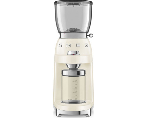 Smeg Elektryczny młynek do kawy, kremowy Smeg CGF01CREU