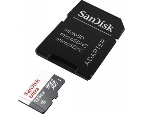 SD  SanDisk Ultra MicroSDXC 128 GB Class 10 UHS-I  (SDSQUNR-128G-GN6TA)