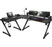 Gaming galds Huzaro Hero 7.0 Black 154 cmx117 cm