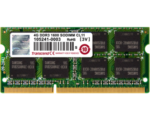 Transcend SODIMM, DDR3L, 8 GB, 1600 MHz, CL11 (TS1GSK64W6H)