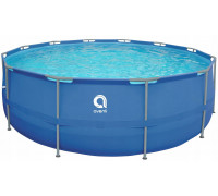 Enero Swimming pool rack oval with pump 450x122cm with pump drabiną i podłożem (17802EU)