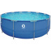 Enero Swimming pool rack oval with pump 450x122cm with pump drabiną i podłożem (17802EU)