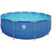 Enero Swimming pool rack oval with pump 450x122cm with pump drabiną i podłożem (17802EU)