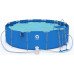 Enero Swimming pool rack oval with pump 450x122cm with pump drabiną i podłożem (17802EU)