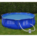 Enero Swimming pool rack oval with pump 450x122cm with pump drabiną i podłożem (17802EU)