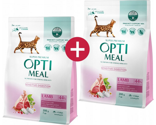 Club 4 Paws OPTIMEAL CAT 200g JAGNIĘCINA SENSITIVE /6