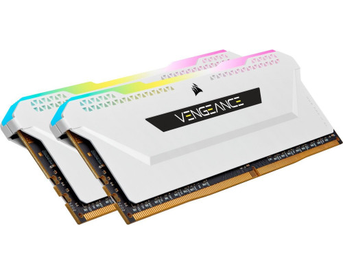 Corsair Vengeance RGB PRO SL, DDR4, 16 GB, 3200MHz, CL16 (CMH16GX4M2E3200C16W)