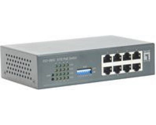 Switch LevelOne FEP-0800, 8x 10/100, PoE