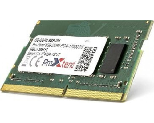 ProXtend SODIMM, DDR4, 8 GB, 2133 MHz, CL15 (SD-DDR4-8GB-001)