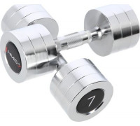 HMS dumbbells CHD07 chrome plated 2 x 7 kg