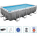 Bestway Swimming pool Power Steel z setem, rectangular, 488x244x122 cm