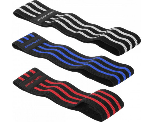 SportVida Hip Band SV-HK0366 dažādu pretestības līmeņu komplekts daudzkrāsains 3 gab.