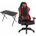 Gaming galds Genesis Holm 200 RGB Black 113 cmx60 cm + Nitro 550 Black-czerwony (NFG-0784)