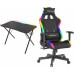 Gaming galds Genesis Holm 200 RGB Black 113 cmx60 cm + Trit 600 RGB czarny (NFG-1577)