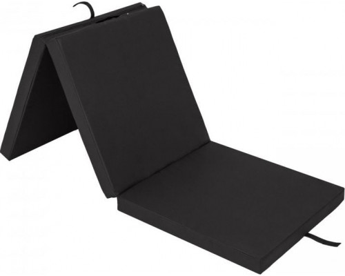 Hobbygarden matracis vingrošanas 3-daļīgs  Alex 180 cm x 60 cm x 6 cm black