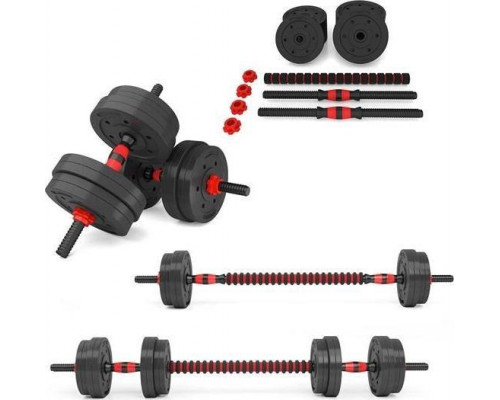 HMS Dumbbells adjustable, barbell 2w1 15 kg (SGP15)