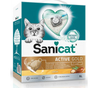 Sanicat Active Gold Argan, litter, cat, bentonite, 6l, caking