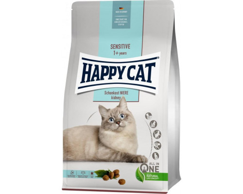 Happy Cat Sensitive Kidney, sucha karma, dla kotów adults, dla zdrowych nerek, 1,3 kg, worek