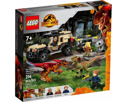 LEGO Jurassic World™ Pyroraptor & Dilophosaurus Transport (76951)