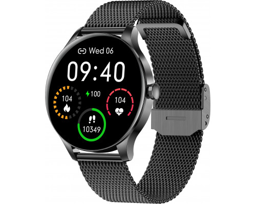 Smartwatch Garett Electronics Classy Black  (CLASSY_CZAR_STAL)