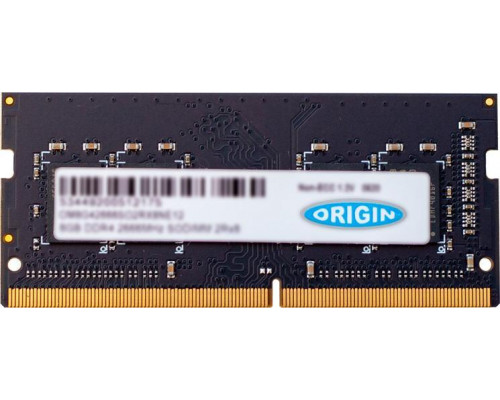 Origin Storage SODIMM, DDR4, 16 GB, 3200 MHz, CL19 (OM16G43200SO2RX8NE12)