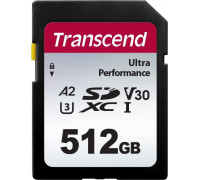 SD  Transcend 340S SDXC 512 GB Class 10 UHS-I/U3 A2 V30 (TS512GSDC340S)