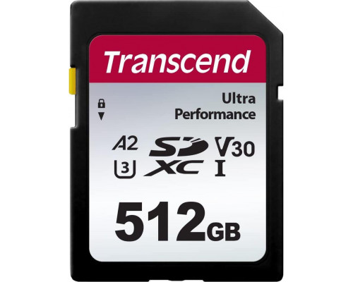 SD  Transcend 340S SDXC 512 GB Class 10 UHS-I/U3 A2 V30 (TS512GSDC340S)